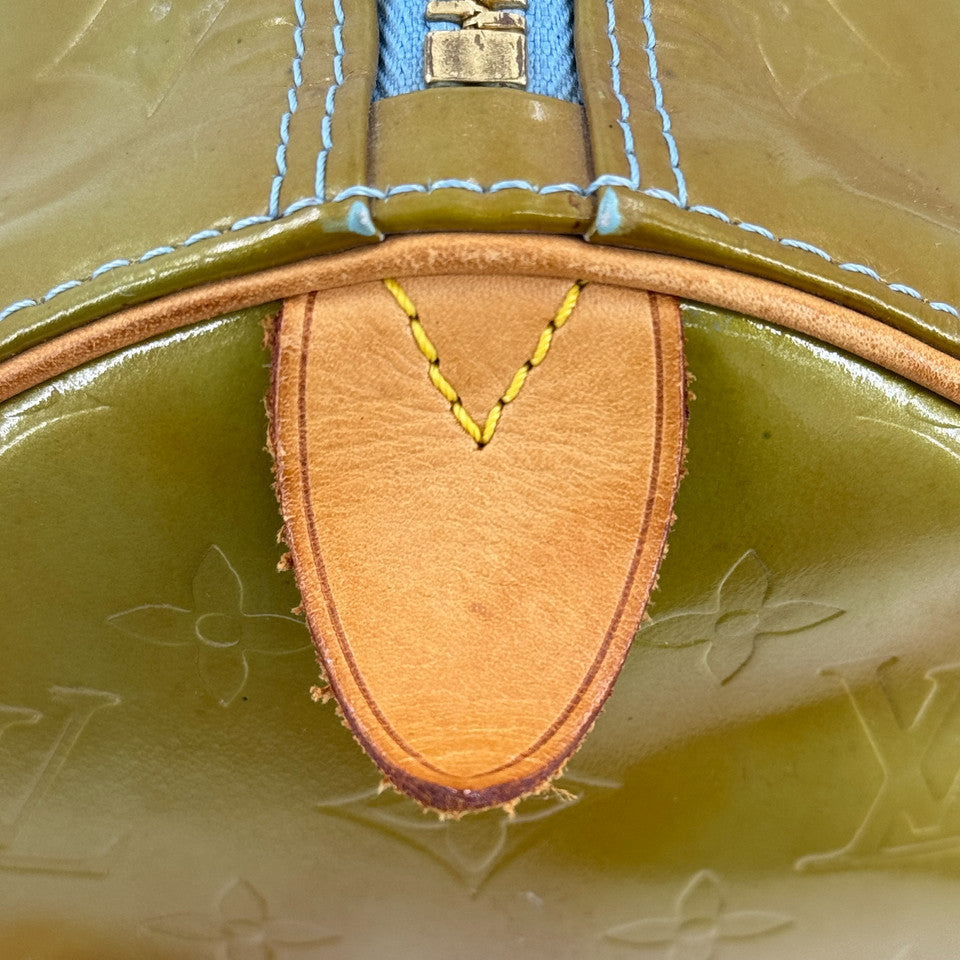 LOUIS VUITTON モノグラム ヴェルニ グリーン マーサー 45 M91001 ボストン
