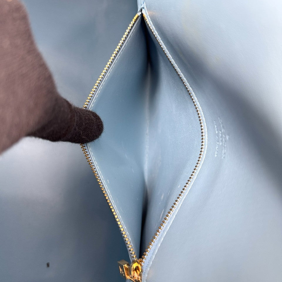 LOUIS VUITTON モノグラム ヴェルニ グリーン マーサー 45 M91001 ボストン