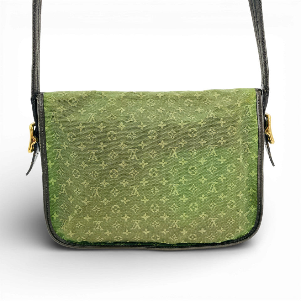 LOUIS VUITTON モノグラム ミニラン グリーン カーキ ベレンジャー M92673 ショルダーバッグ