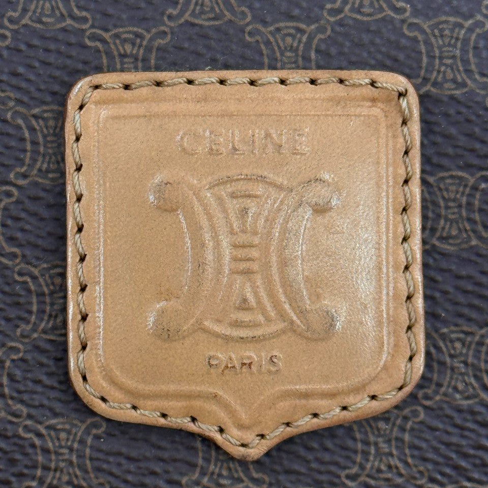 CELINE マカダム キャンバス ボストンバッグ