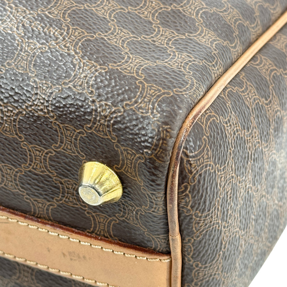 CELINE マカダム キャンバス ボストンバッグ