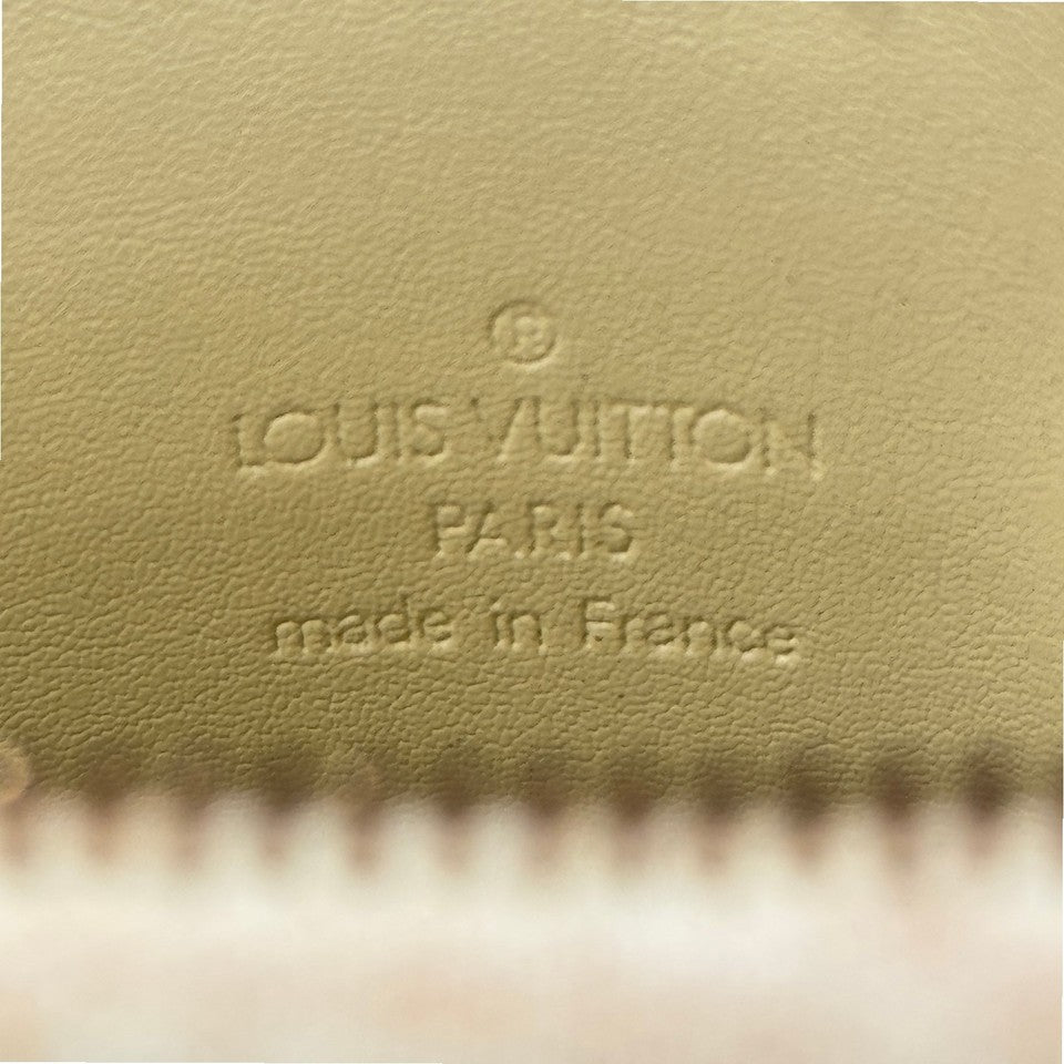 LOUIS VUITTON モノグラム ヴェルニ イエロー モット M91059 アクセサリー ポーチ