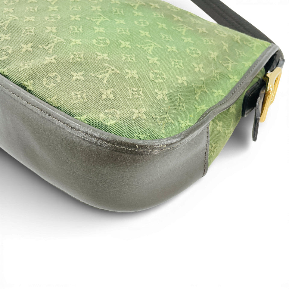 LOUIS VUITTON モノグラム ミニラン グリーン カーキ ベレンジャー M92673 ショルダーバッグ