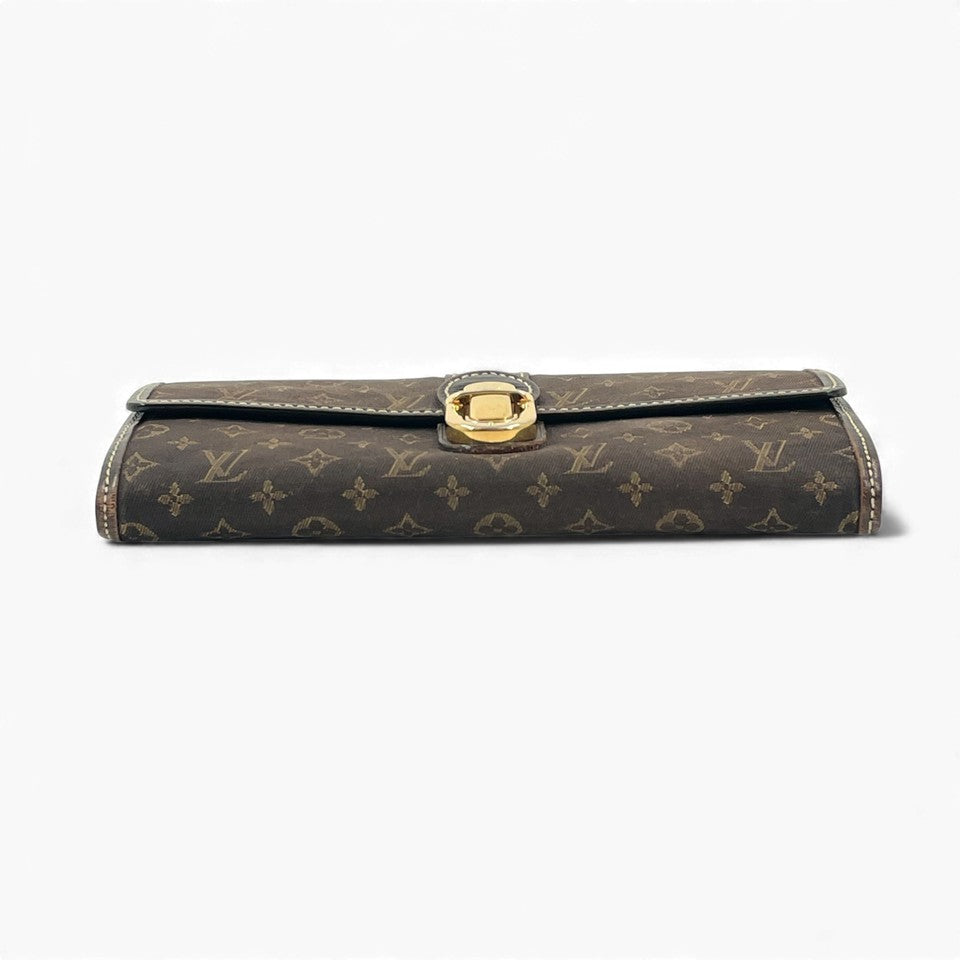 LOUIS VUITTON モノグラム ミニラン イディル ポルトフォイユ サラ ウォレット M63006