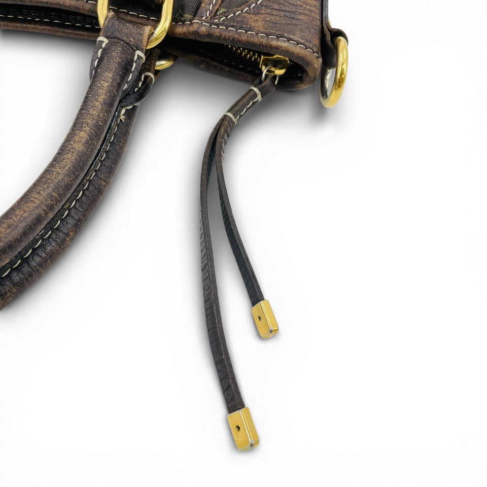 LOUIS VUITTON モノグラム エベヌ ミニラン ブザス アンジュール M95617 2WAY ハンドバッグ