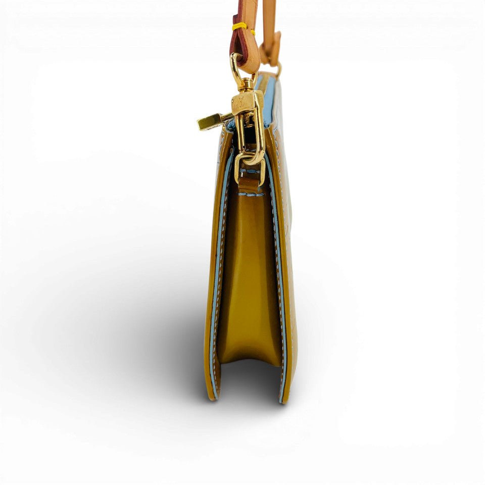 LOUIS VUITTON モノグラム ヴェルニ レキシントン ヴェルニ グリーン M91011 ポーチ