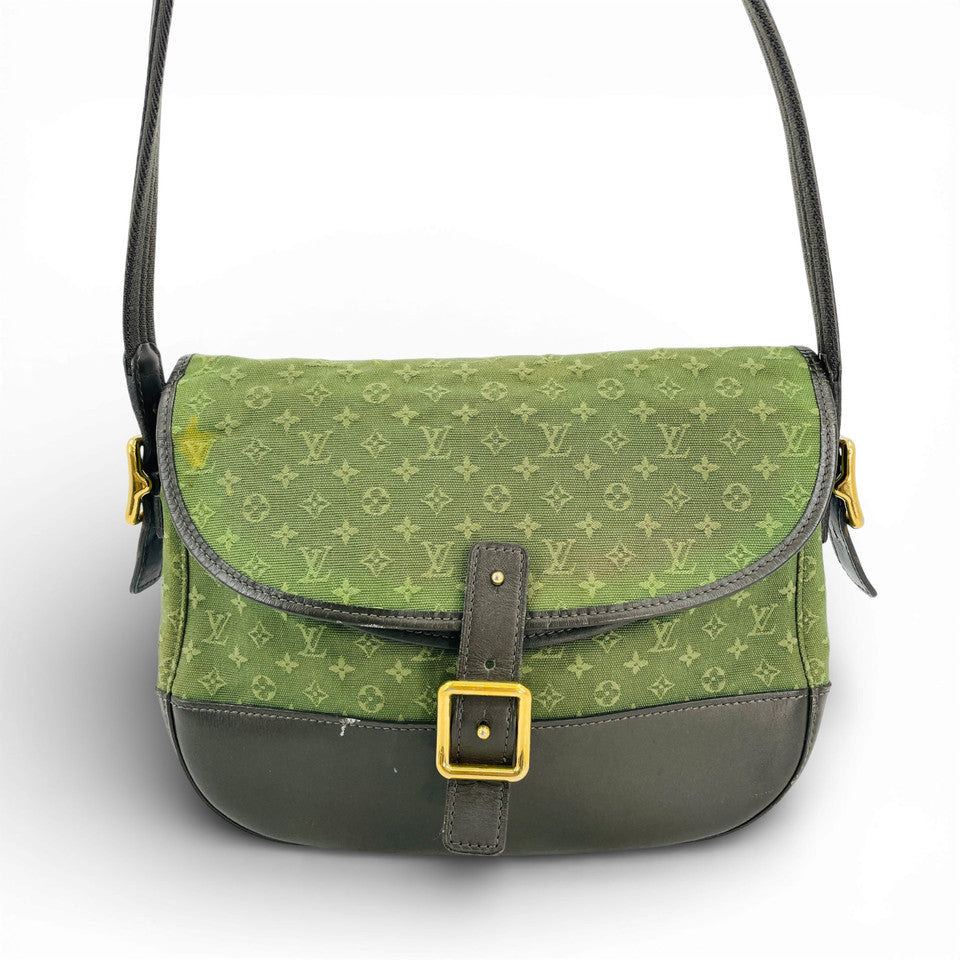 LOUIS VUITTON モノグラム ミニラン グリーン カーキ ベレンジャー M92673 ショルダーバッグ