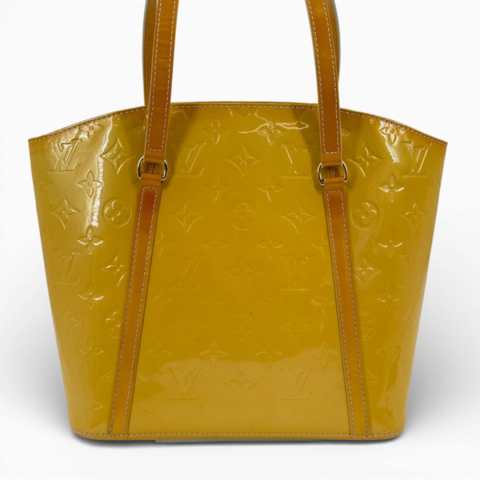 LOUIS VUITTON モノグラム ヴェルニ アヴァロンMM ブロンコレール M91743 ハンドバッグ