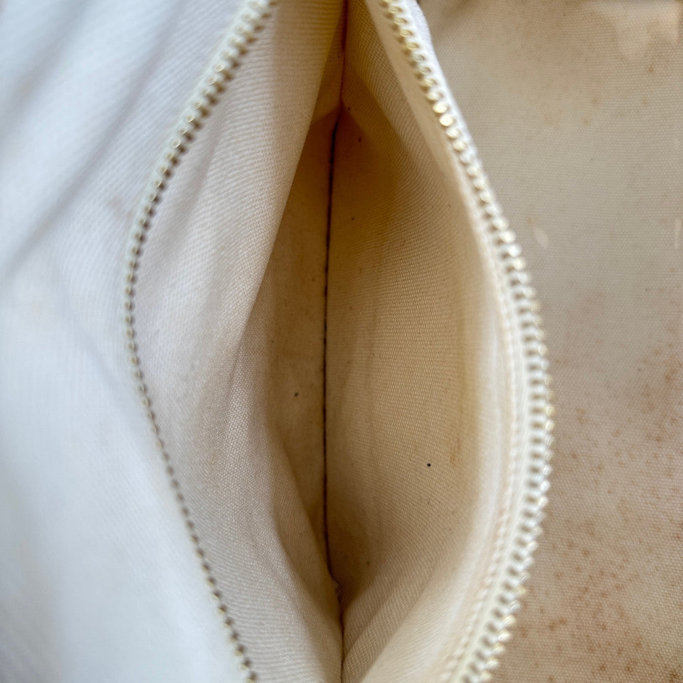 PRADA ミラノ デニム ホワイト カナパ 2WAY ハンドバッグ