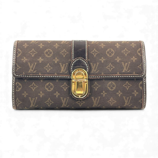 LOUIS VUITTON モノグラム ミニラン イディル ポルトフォイユ サラ ウォレット M63006