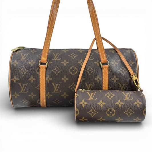 LOUIS VUITTON モノグラム パピヨン30 ポーチ付き M51385 ハンドバッグ