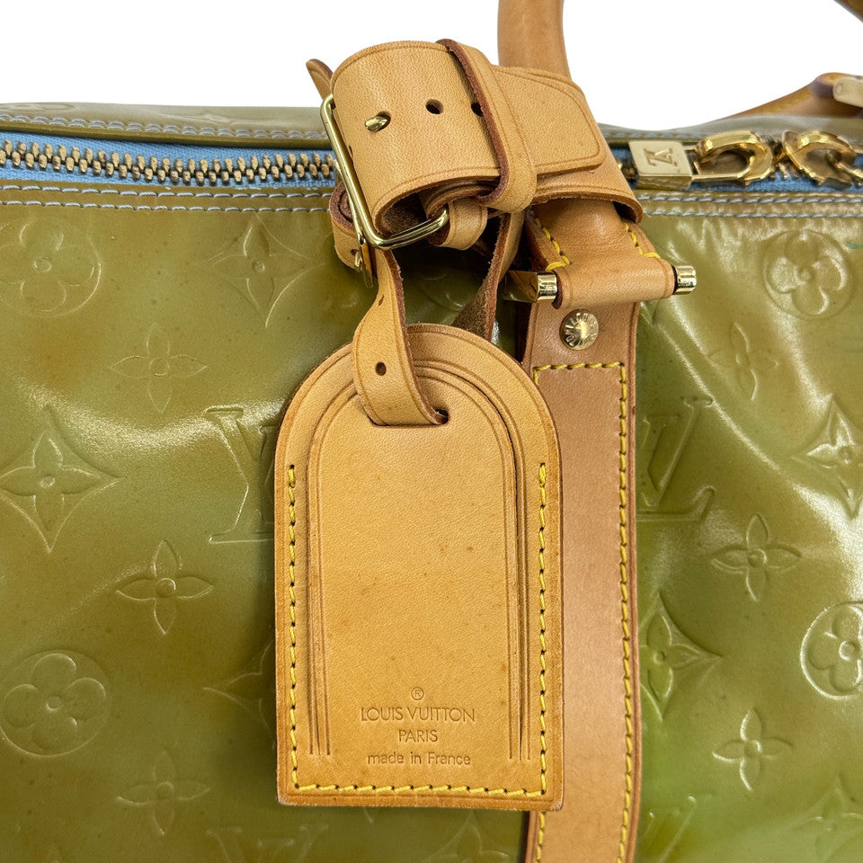 LOUIS VUITTON モノグラム ヴェルニ グリーン マーサー 45 M91001 ボストン