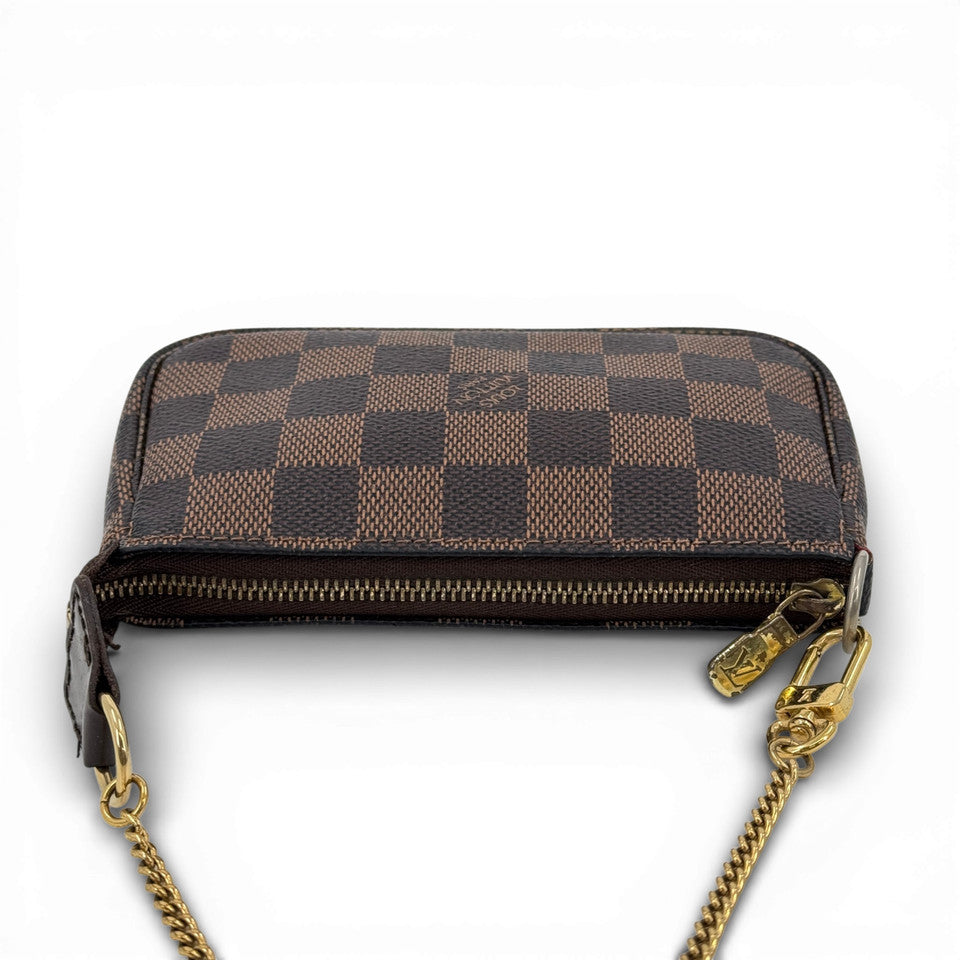 LOUIS VUITTON ダミエ エベヌ ポシェット アクセサリー ポーチ N58009