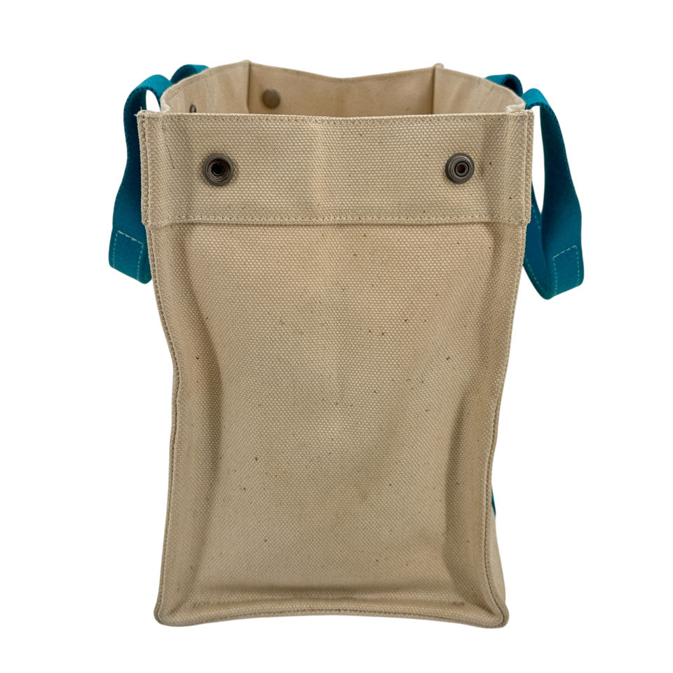 HERMES ホワイト x ブルー ボラボラMM ハンドバッグ