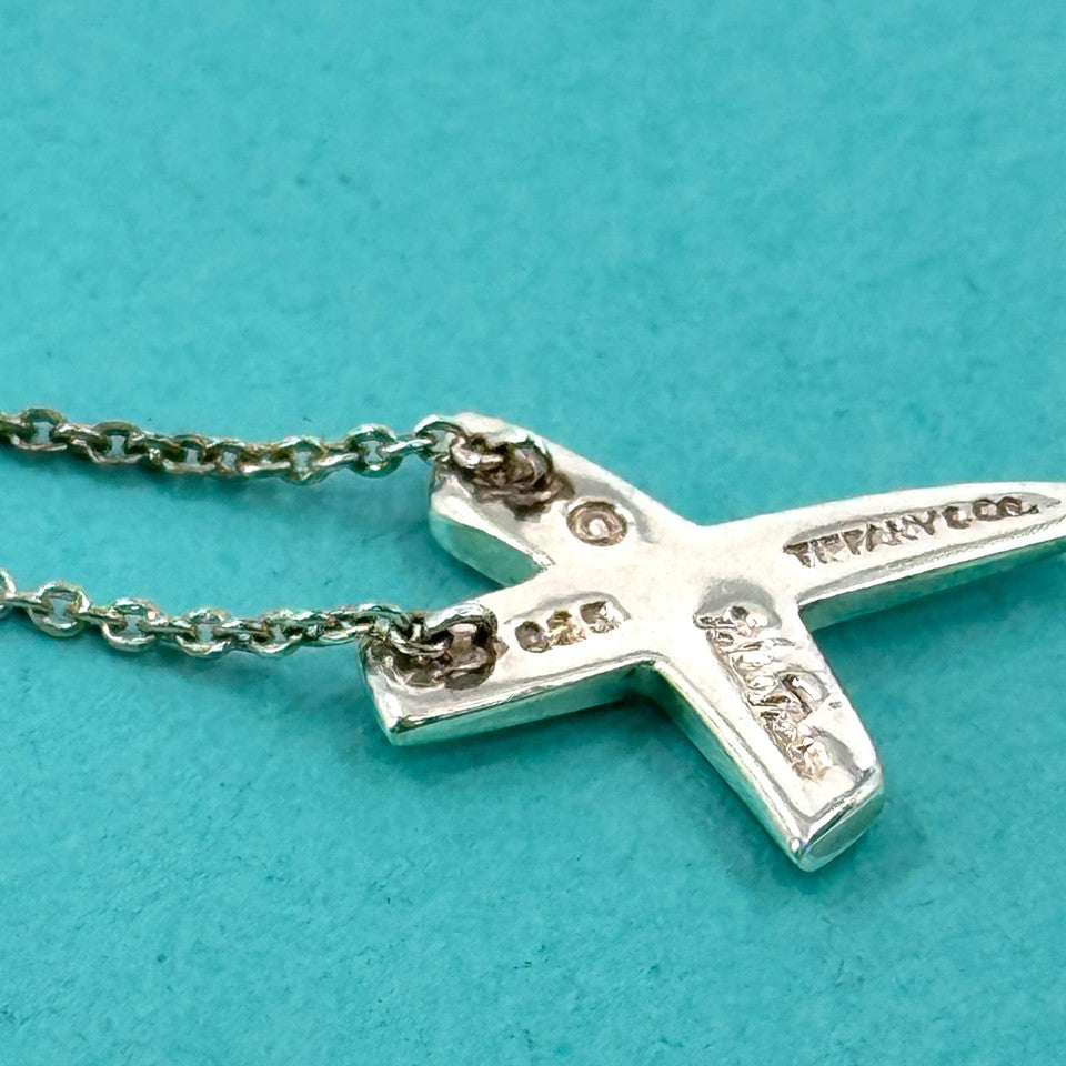 TIFFANY ネックレス   キス クロス  925 SV