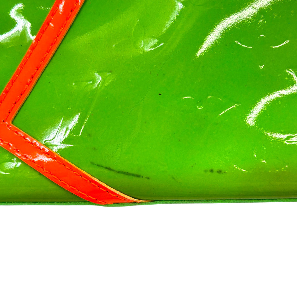 LOUIS VUITTON モノグラム ヴェルニ フルオ　グリーン リードPM M91904 ハンドバッグ