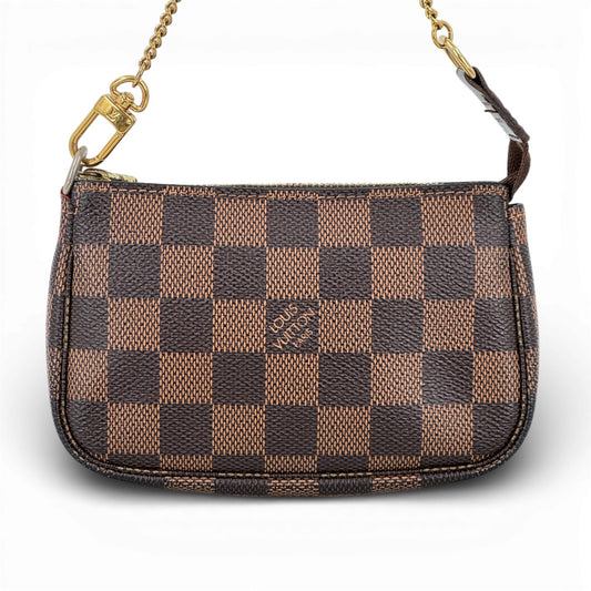 LOUIS VUITTON ダミエ エベヌ ポシェット アクセサリー ポーチ N58009