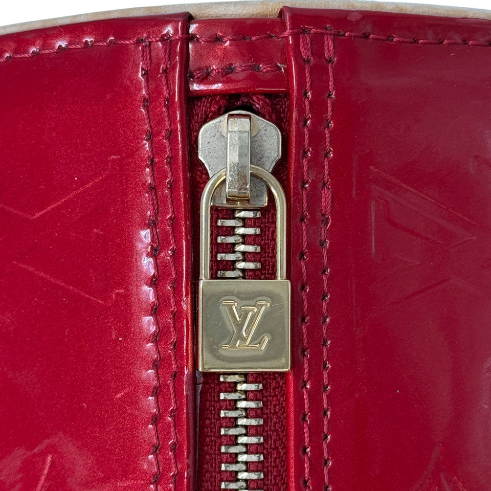 LOUIS VUITTON モノグラム ヴェルニ レッド ベッドフォード M91986 ハンドバッグ