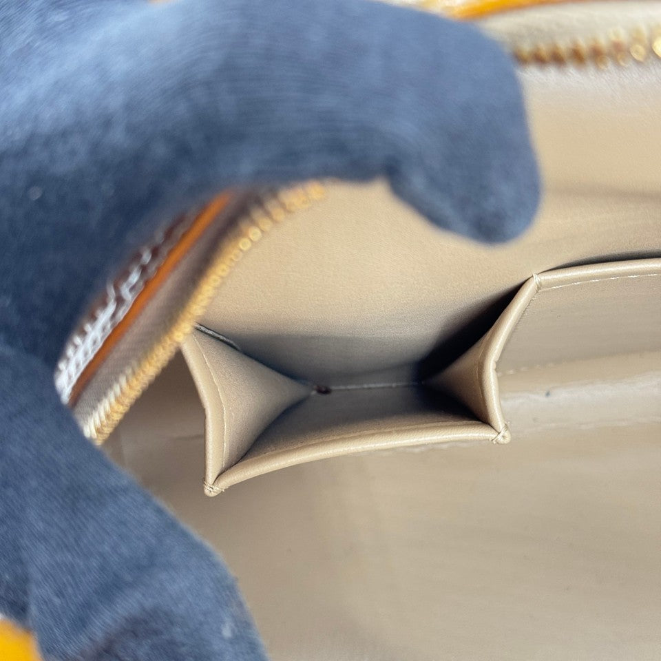 LOUIS VUITTON モノグラム ヴェルニ イエロー トンプキンス・スクエア M91102 ハンドバッグ