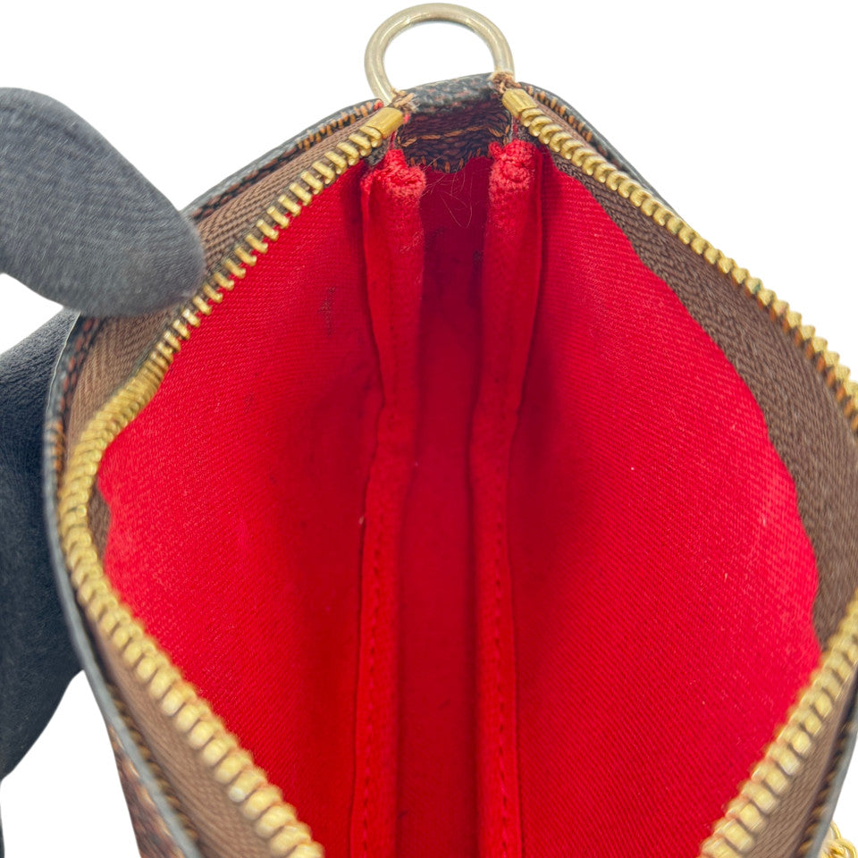 LOUIS VUITTON ダミエ エベヌ ポシェット アクセサリー ポーチ N58009