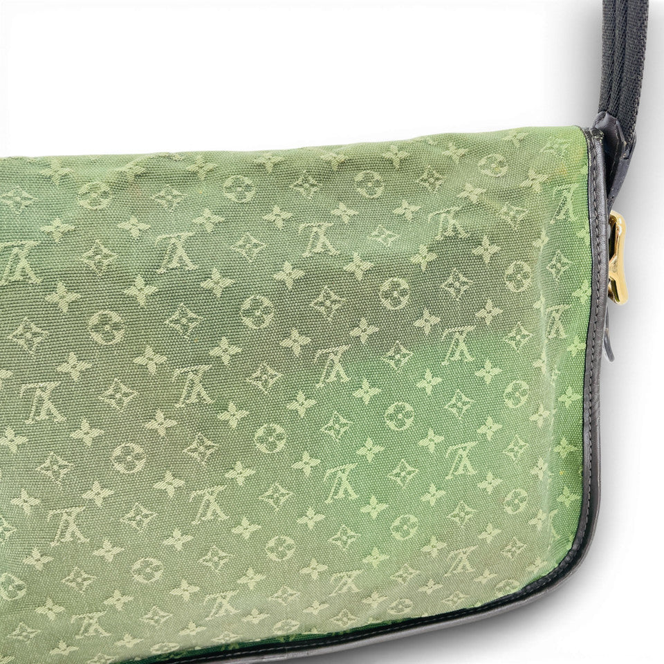 LOUIS VUITTON モノグラム ミニラン グリーン カーキ ベレンジャー M92673 ショルダーバッグ
