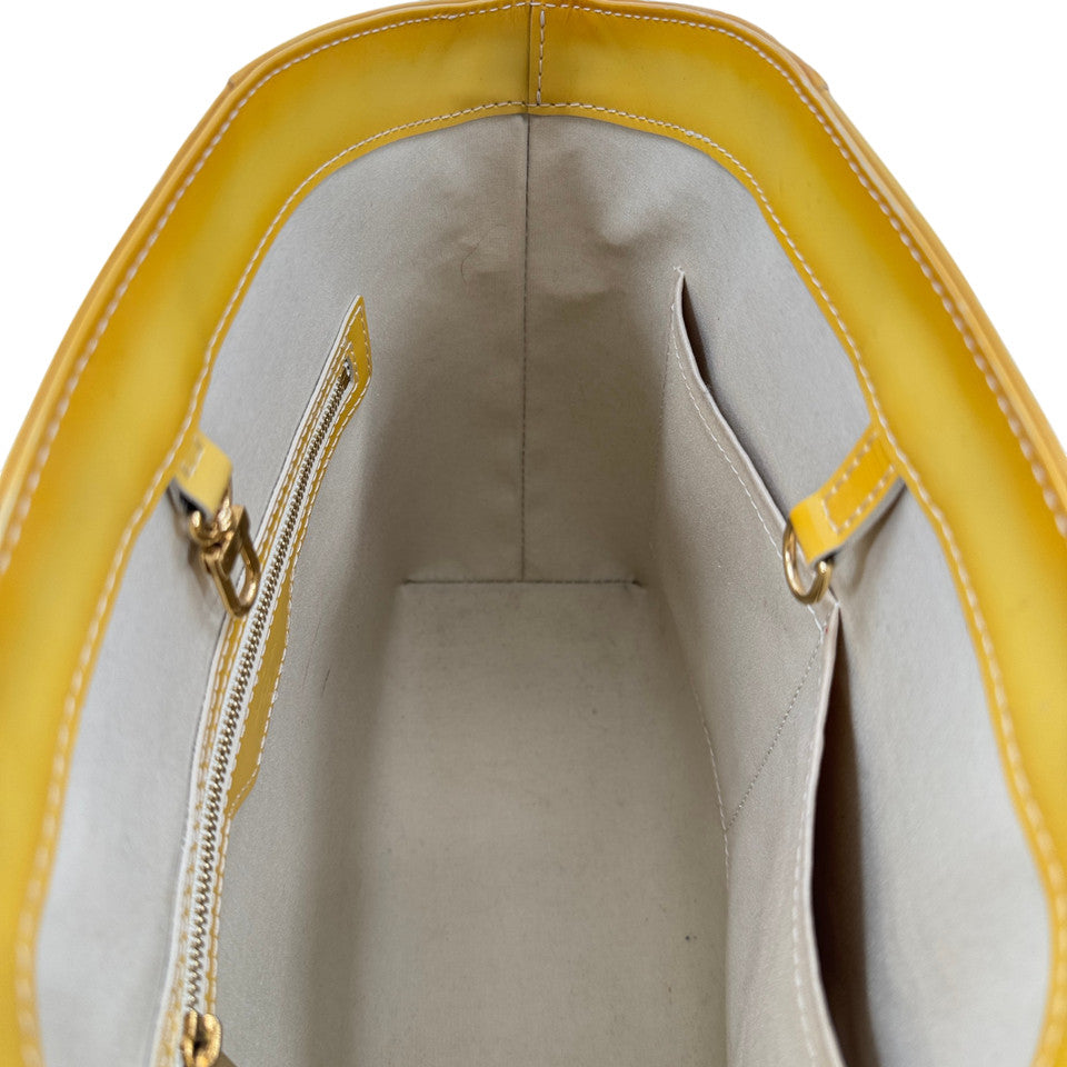 LOUIS VUITTON モノグラム ヴェルニ アヴァロンMM ブロンコレール M91743 ハンドバッグ