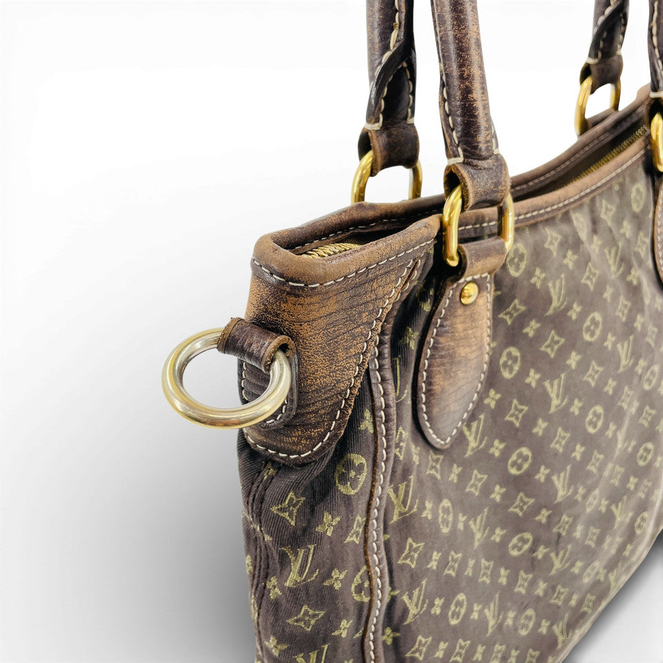 LOUIS VUITTON モノグラム エベヌ ミニラン ブザス アンジュール M95617 2WAY ハンドバッグ