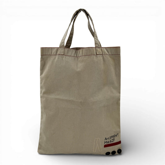 PRADA スポーツ ホワイト コットン トートバッグ