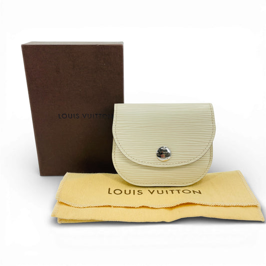LOUIS VUITTON エピ ホワイト ポルトモネ　アコルディオン M6657J コインケース