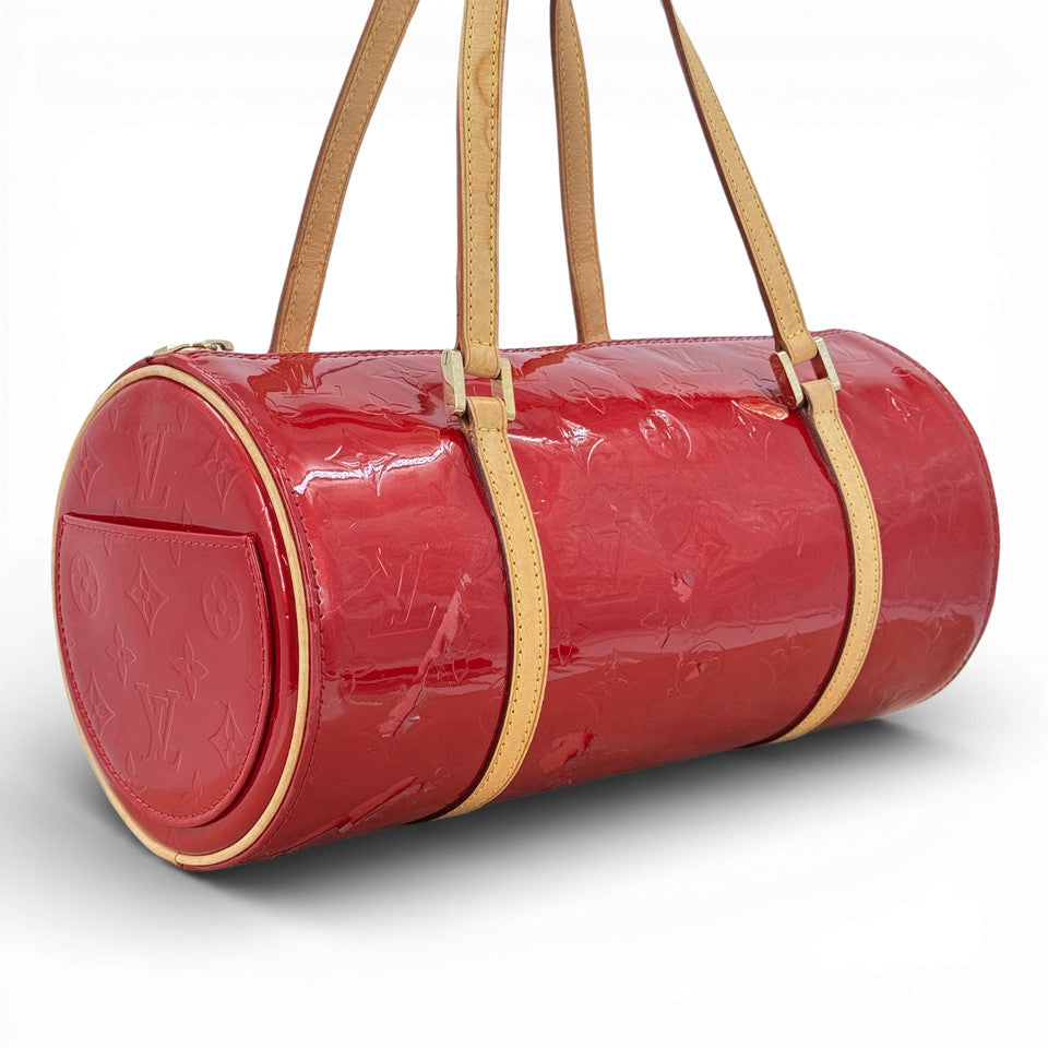 LOUIS VUITTON モノグラム ヴェルニ レッド ベッドフォード M91986 ハンドバッグ