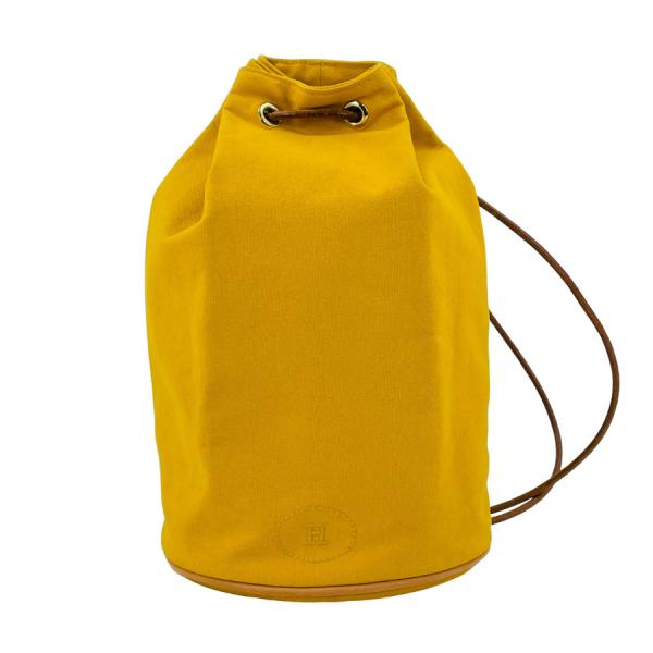 HERMES ショルダーバッグ POLOCHON MIMILE PM 100857M JAUNE キャンバス PALLADIUM(GOLD)