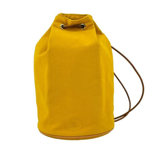 HERMES ショルダーバッグ POLOCHON MIMILE PM 100857M JAUNE キャンバス PALLADIUM(GOLD)