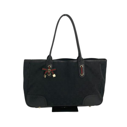 GUCCI　GGキャンバス　ブラック　ハンドバッグ