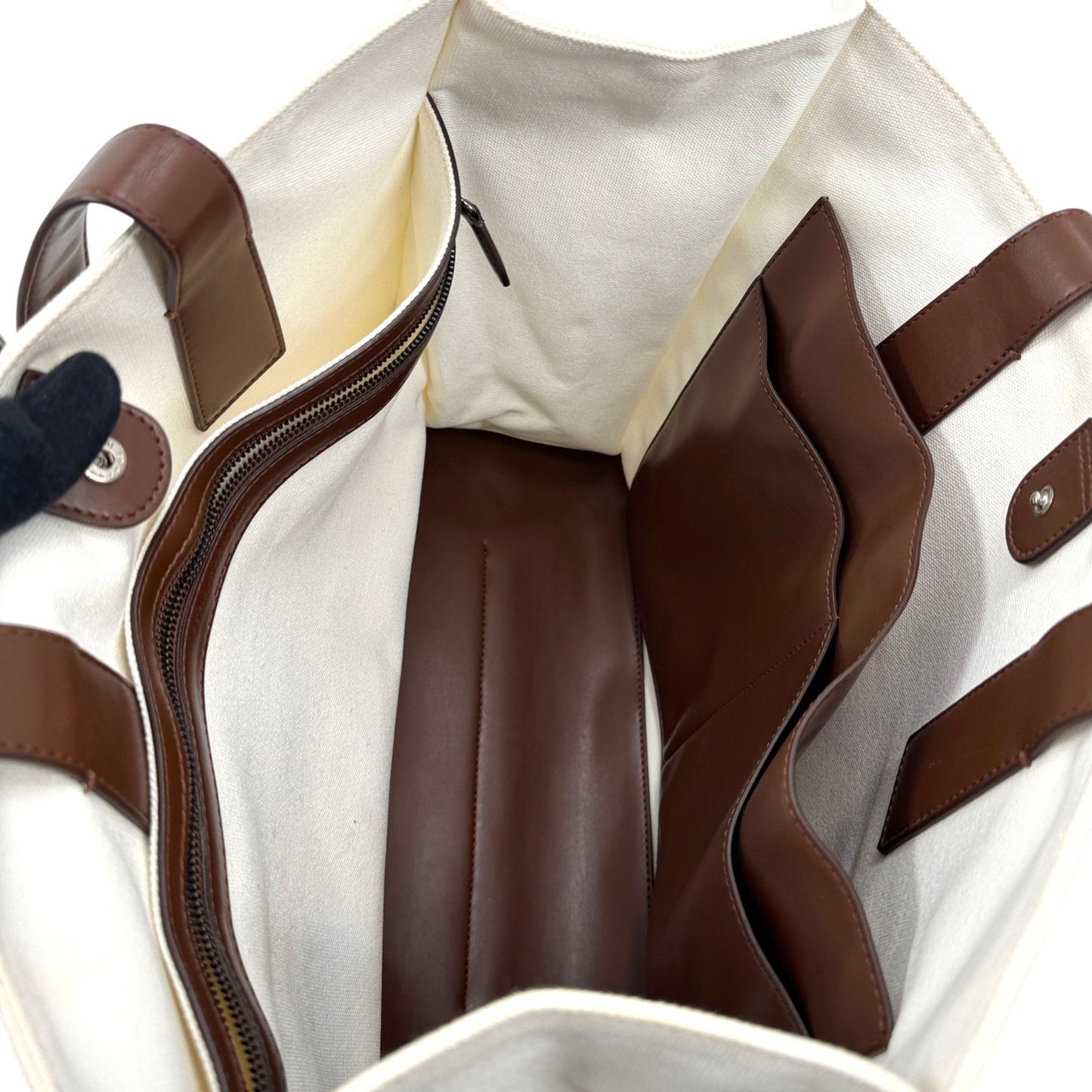 YOSHIMOTO NARA x STELLA McCARTNEY ホワイト キャンバス ショルダーバッグ