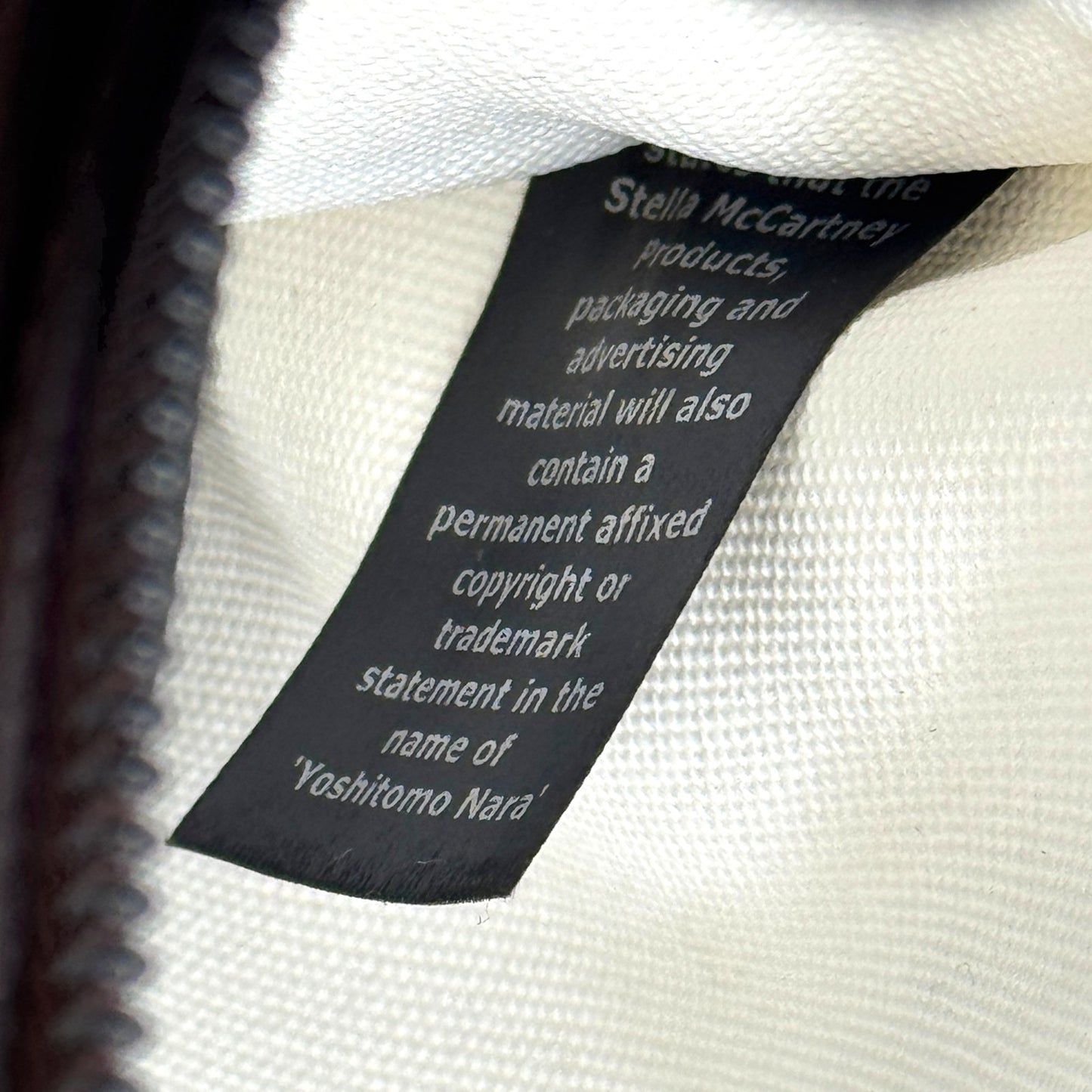 YOSHIMOTO NARA x STELLA McCARTNEY ホワイト キャンバス ショルダーバッグ