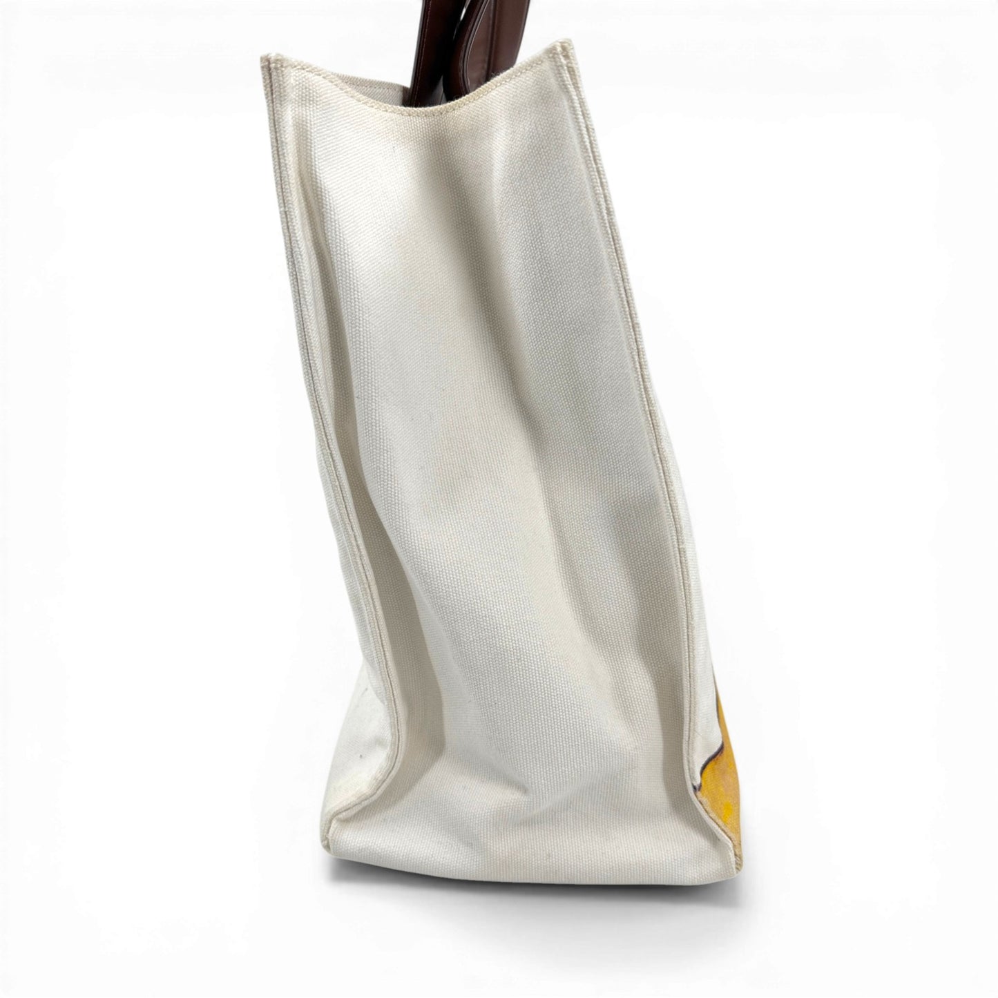 YOSHIMOTO NARA x STELLA McCARTNEY ホワイト キャンバス ショルダーバッグ