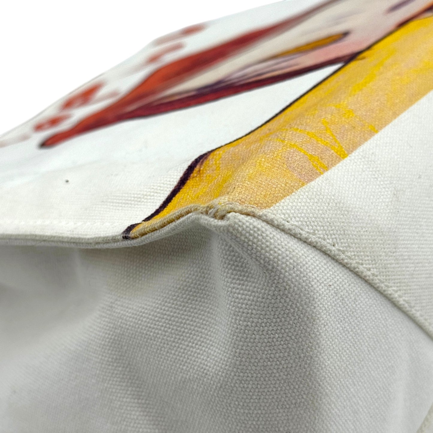 YOSHIMOTO NARA x STELLA McCARTNEY ホワイト キャンバス ショルダーバッグ