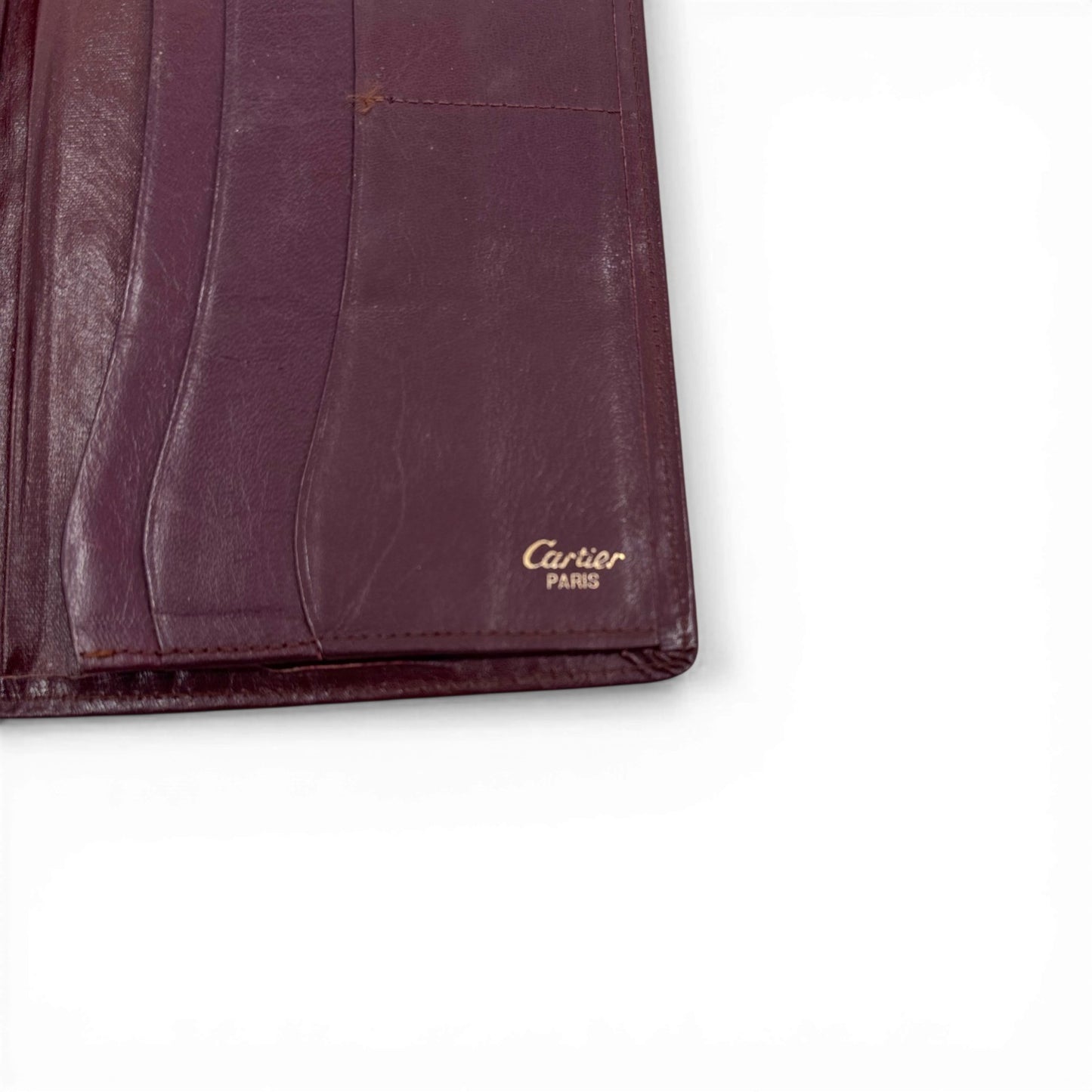 Cartier ボルドー 二つ折り 長財布