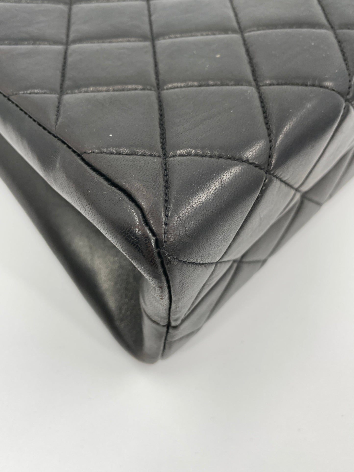 Chanel single flap matelasse lambskin shoulder bag